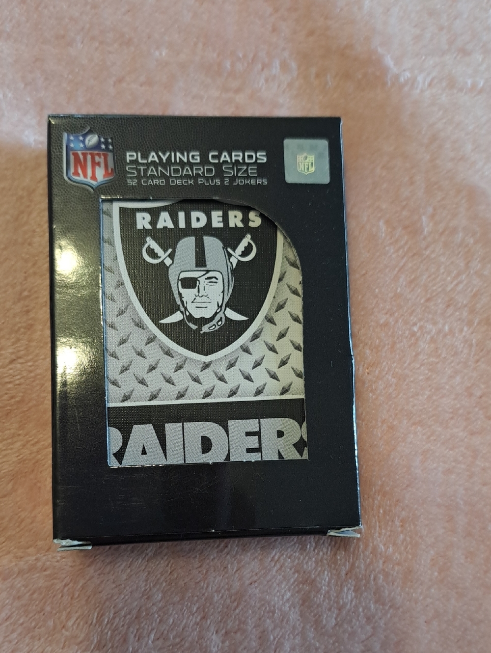 NFL Raiders Card Deck – Black, Silver
